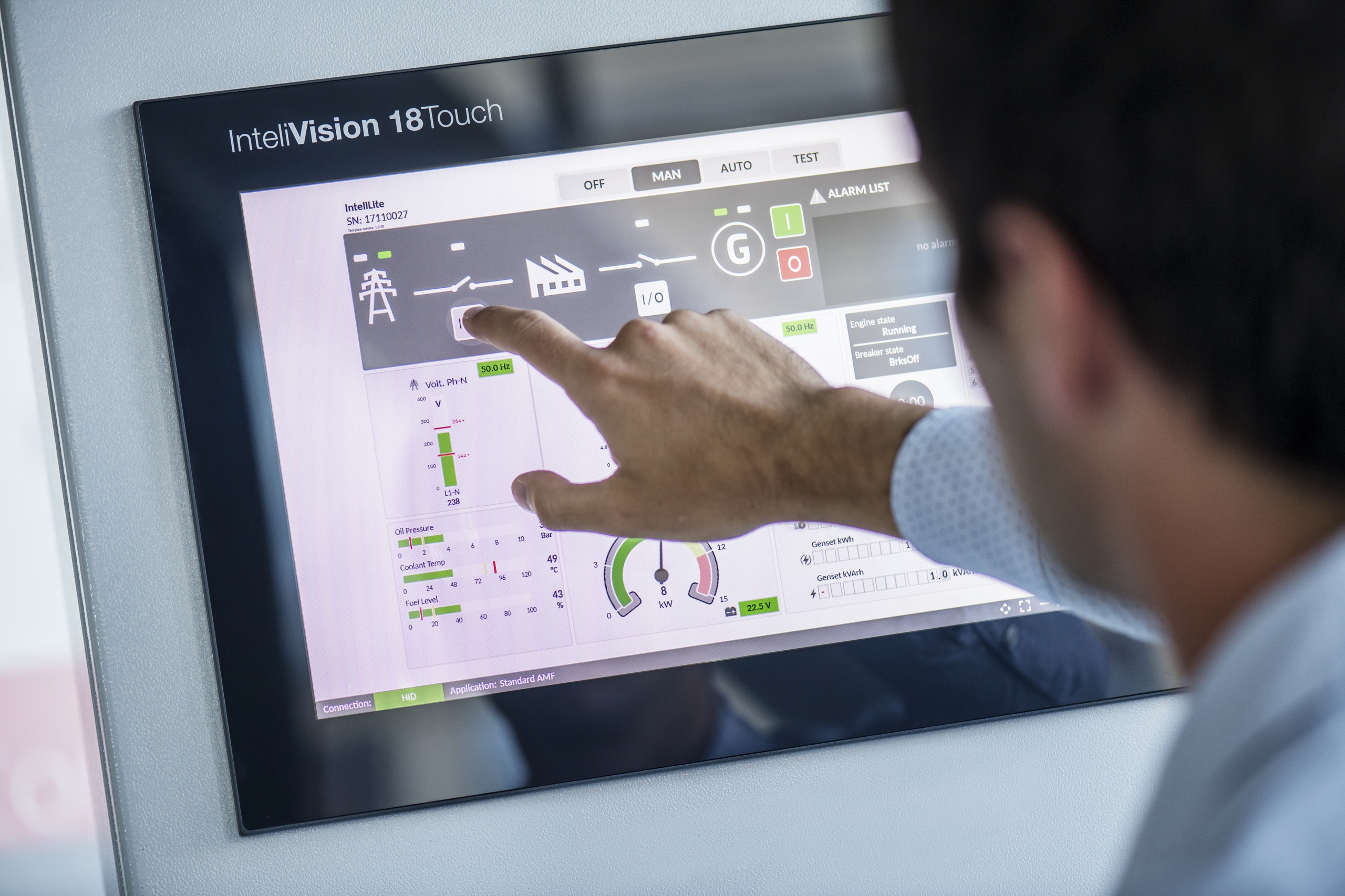 Öppna och säkra styrenheter reservelverk_PWR Power